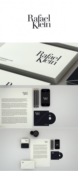 Rafael Klein品牌视觉识别设计-给人一种优雅，简约，经典的个性
