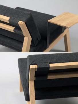 Armchair扶手椅-一个空间小，重量轻，但可以改变位置的扶手椅