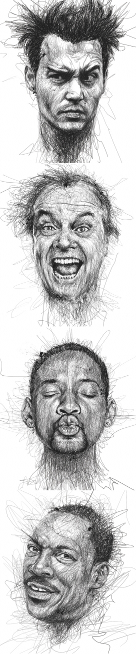 疯狂铅笔手绘素描人像