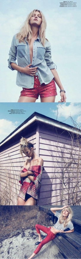 Elle艾丽丹麦-冒充海滩上沙漠的感觉