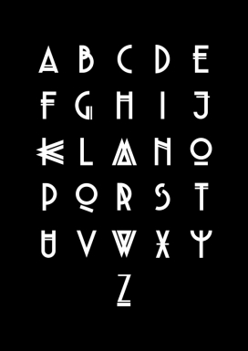 30年代哥特式字体设计