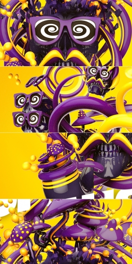 The Skull Mush!数码插画设计