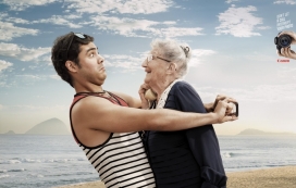 不要让一个来电打断你的照片-佳能照相机平面广告