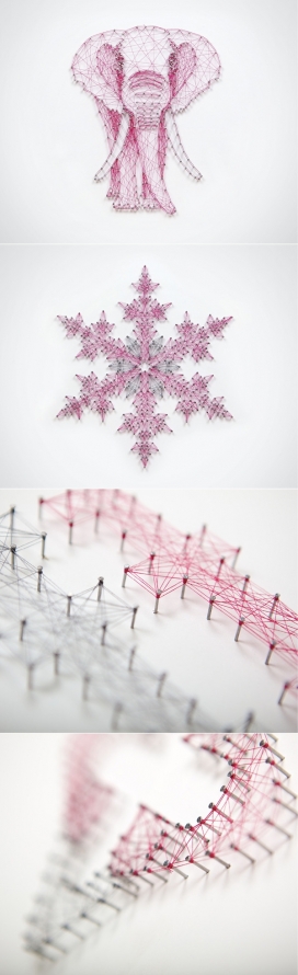 Affinity Wealth Management钉子毛线艺术组合设计