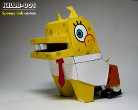 纸雕海绵宝宝玩具