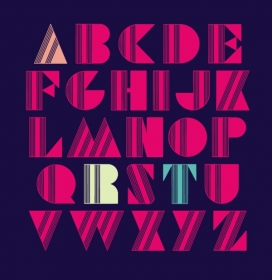 New Art Deco-新时尚-新感觉英文字体排版设计