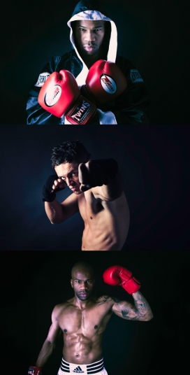 拳击赛-拳击手人像作品