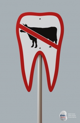 让食物远离你的口腔牙齿-Even口腔平面广告