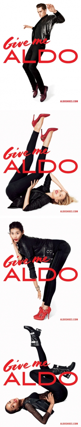 杰西卡・斯塔姆-Aldo品牌运动鞋2013年秋季动感广告摄影