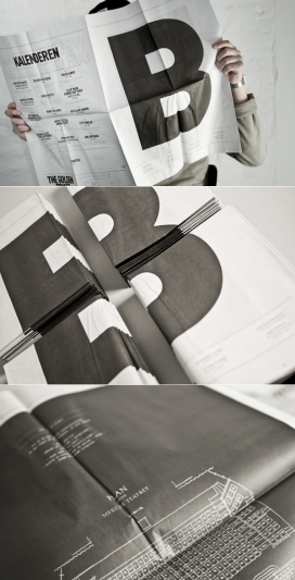 Bremen剧院字报设计-外观感觉与报纸相匹配