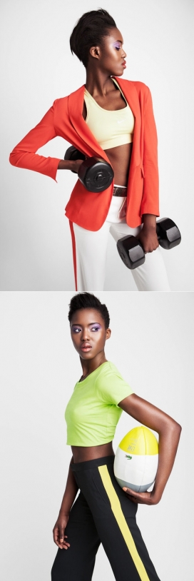 时尚美诱黑人女性运动秀