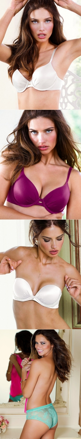 维多利亚的秘密泳装-女人味十足的模特阿德里亚娜利马