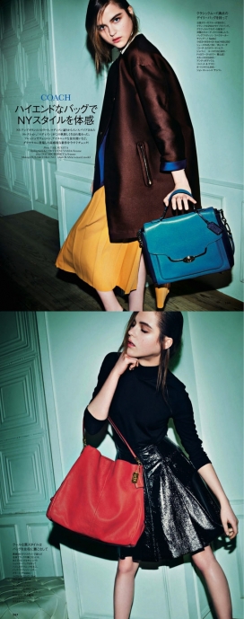 ELLE艾丽日本2013年9月-大胆色彩头发风格