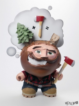 自定义伐木工玩具