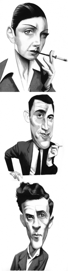 手绘人物肖像-漫画