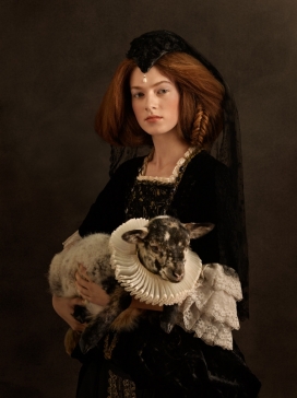 Peinture Flamande人与动物相处的人像