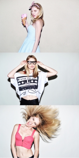 俏皮欧女时尚人像