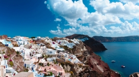 风景如画的海岛镇