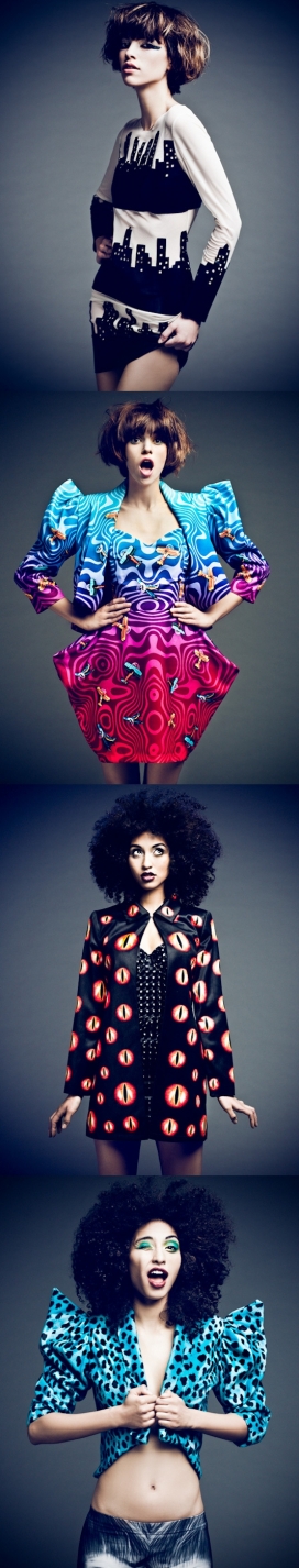 时尚颜色-女性人像作品