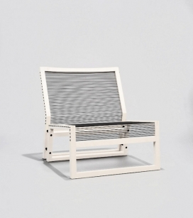 Stitched一个可以拆开来轻量级的错觉框架木椅