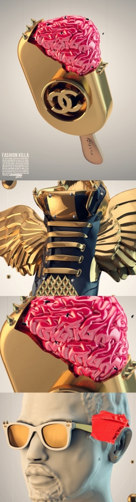 FASHION KILLA金色数码艺术