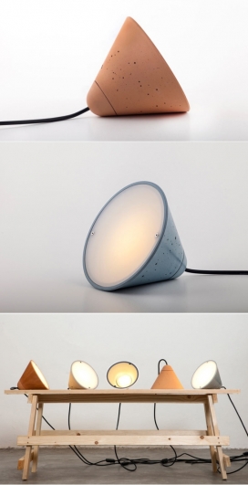 简单圆锥形吊灯