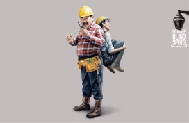 没有更多的盲点-Krisview监控摄影头平面广告