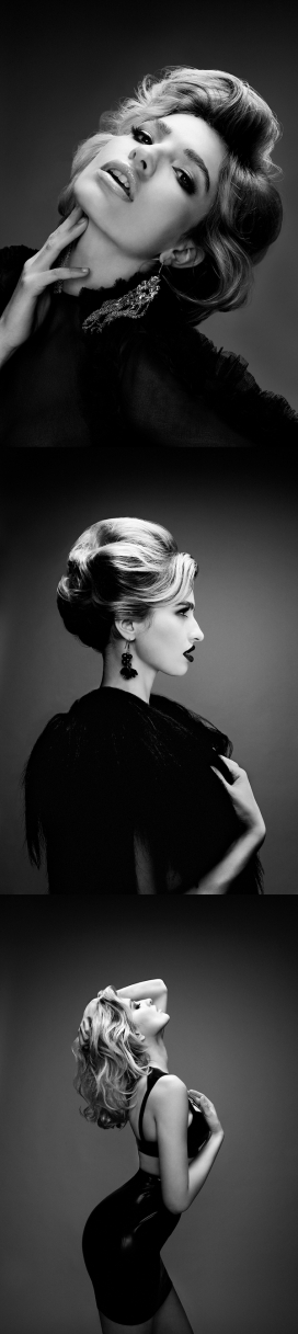 我的玛丽莲-黑白人像作品