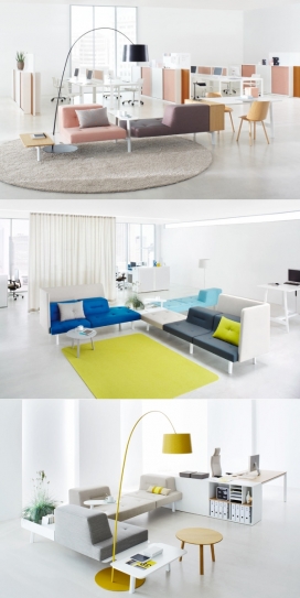 办公室岛屿-未来办公室家具概念设计-未来办公空间会越来越小和更聪明，更加灵活