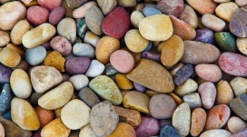 漂亮颜色鹅卵石