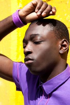 美国颜色-黑人男性人像