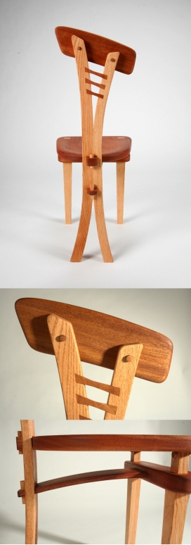 Lola蝴蝶背椅-轻微的角度和曲线带家居