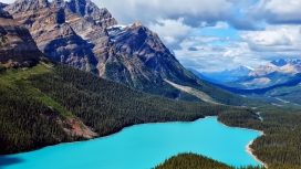 加拿大蓝湖壁纸