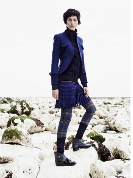 娜威尔逊-ELLE美国-苏格兰风格的装束