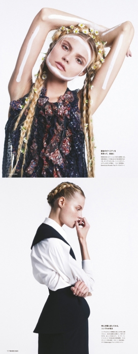 马格达莱纳弗拉克维克-波兰美女看起来很凶，穿着古奇，席琳和香奈尔时装