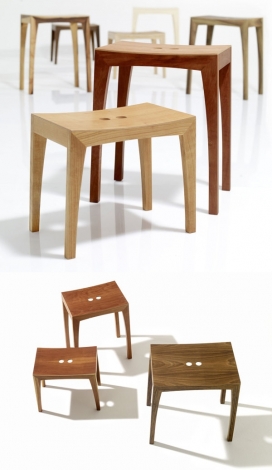 凳座椅-精致的外形和优雅的外观,采用欧洲实心硬木制作，软垫采用油布或皮革，椅子总共约1.8公斤重