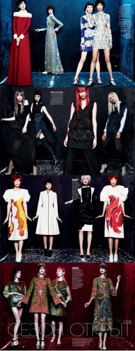 Vogue乌克兰2013年9月-令人惊叹的车模凯尔西・穆理海斯，充满活力的拍摄