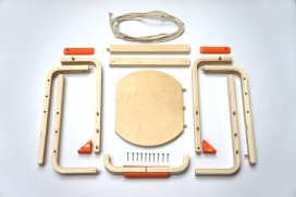 木制拼装儿童自行车与滑雪板