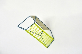 来自德国汉堡产品家具设计师Dahm Lee作品-裹着橡胶线圈的储物篮