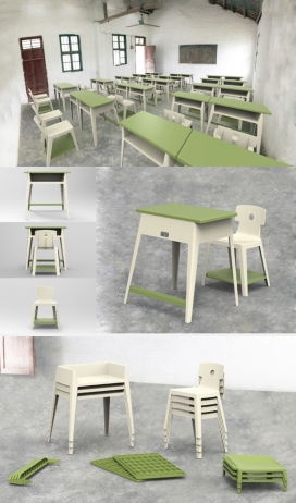 中国农村的孩子宝宝课桌设计