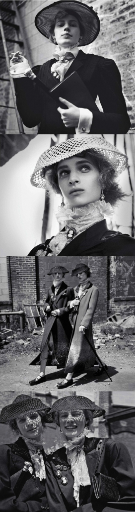 Vogue意大利版2013年10月-优美的，优雅的黑白色拍摄