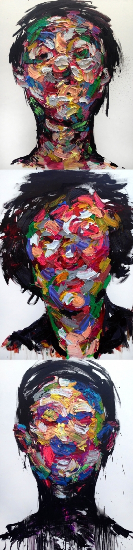 疯狂油画人像插画