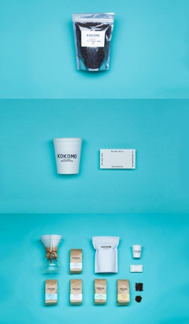 Kokomo-咖啡视觉识别系统和包装设计,以海洋为主题的品牌设计。字体的灵感来自于木制渔船上发现的原油刻字-来自爱沙尼亚AKU设计机构作品