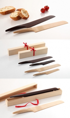 京都手工制作的乌木厨房刀-各具日本传统艺术特色，符合人体工程学的超握感舒适防滑手柄，无缝设计，让无与伦比的清洁和易于打理