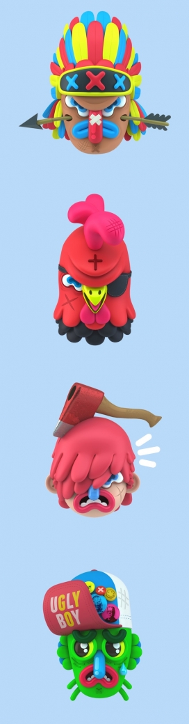 Mucho Macho-3D卡通角色设计