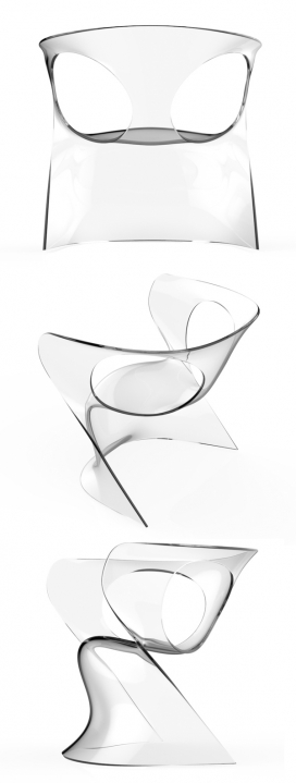 FTM-透明塑胶靠背椅