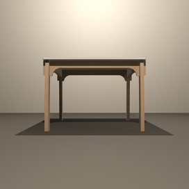 Dining Table四腿餐桌设计