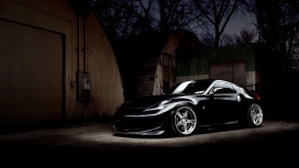 日产尼桑370z黑色概念车