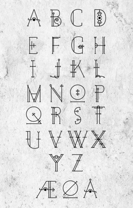 Occultype字体字母设计