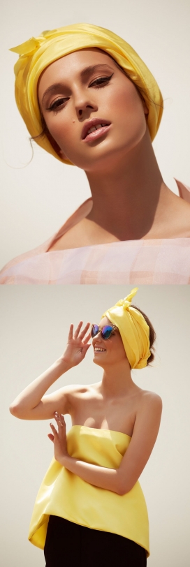 杰西卡・吉布森-简单雅致的高髻古铜色肌肤人像